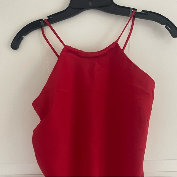 New! Nookie Red Gypsy Mini Halter Asymmetrical Mini Dress 37678 - Picture 6 of 11